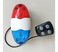 Klaxon De Vélo À 6 Led 4 Tons, Sonnette De Vélo, Sonnette De Vélo, Lumière De Police Pour Moto, Sirène Électronique Forte, Accessoires De Vélo