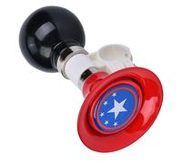Klaxon de Vélo pour Enfants, Trompette de Vélo, Cloche D'avertissement pour Filles et Garçons, Klaxon de Vélo en Métal, Cloche Forte pour Garçons et Filles, Accessoire (rouge)