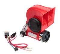 Klaxon Électrique Puissant | Avertisseur Double Ton | 12V/24V Universel avec Relais | Haut Décibels 130dB pour Voiture Camion Moto Scooter Kit Câblage Installation Facile Sécurité Routière