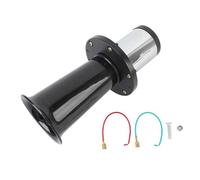 Klaxon électrique vintage puissant DC 12 V 115 dB avec faisceau de câblage pour systèmes électriques de voiture et de moto, klaxon classique chromé, matériau ABS durable