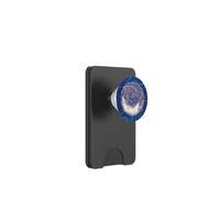 Klaxon en laiton pour musicien de jazz avec notes de musique bleues PopSockets PopWallet pour MagSafe