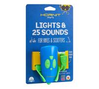 Klaxon et lumiere pour velo et trottinette enfant bleu/vert TU