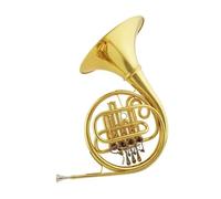 Klaxon français à une rangée de si plat, quatre touches, simple rangée et double pas en laiton (1)