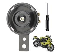 Klaxon Moto 12V,Corne de Signal Universelle,Universal Avertisseur pour Voitures,Klaxon Moto Avertisseur Motocycle Universel Horn,Avec tournevis,Pour motocyclette,Corne Imperméable Noir