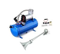 Klaxon Pneumatique Trompette A Air Son Fort En Metal Avec Compresseur 150psi 6L Reservoir