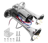 Klaxon pour camion à 12 V, à double tube, super bruyant Air Horn, deuxième klaxon pour voiture, train, bateau, auto, fourgon