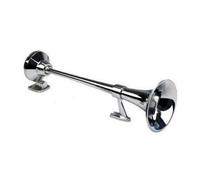 Klaxon Trompette à air super puissant 139 dB 12 V/24 V pour camion, van, bus, camion, bateau en métal 63 cm
