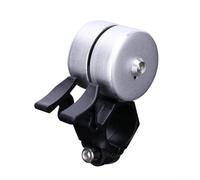 Klaxon Vélo Tout-Terrain Compact 42g pour Robuste Klaxon Vélo | Alliage pour robuste, résistance intempéries, durabilité longue, finition noire argentée, usage intensif