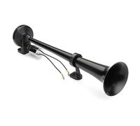Klaxon Voiture,Klaxon Camion 12-24V 150DB Signal Signal Horn Simple Long Tube Noir Car Horn Haut-Haut-Parleur Simple Trompette Simple Single for Boat Autombiles