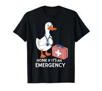 Klaxonnez si C'est Une Urgence Infirmière drôle Duck Sings Women T-Shirt