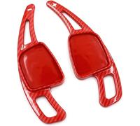 KLBHD 2 pièces Palette de Changement de Volant pour Audi A3 A4 A5 S3 S4 S5 SQ5 SQ7 Q2 Q3 Q5 Q7 TT TTS 2015-2019 2020, D'extension de Levier de Vitesse en Alliage D'aluminium,Carbon Fiber-Red