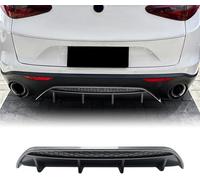 KLBVFDYAN Aileron arrière de Voiture pour Alfa Romeo Stelvio 2017-2024, Becquet Aileron Lame Aile de Coffre arrière de Voiture Imperméable Accessoires,A/Carbon Fiber Appearance