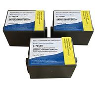 KLDink Cartouche d'encre Compatible 765-9 (3 Blue Bleu) Remplacement pour Pitney Bowes DM300C DM400C DM425C-ML DM425C-MM DM450C DM475C 3C00 4C00 5C00 6C00