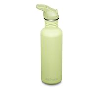 Klean Kanteen 1011199 Classic Narrow (Flip Sport) Gourde de vélo avec bouchon en acier inoxydable de couleur verte avec un volume de 800 ml