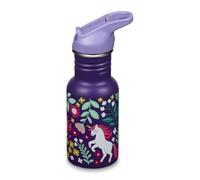 Klean Kanteen 1011206 Classic Narrow (Flip Sport) Gourde de vélo avec bouchon en acier inoxydable de couleur violet d'un volume de 355 ml