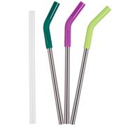 Klean Kanteen 10mm Paille d'acier Inoxydable 3 Pack Pointe en Silicone Extenseur