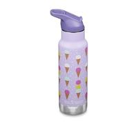 Klean Kanteen Bouteille d'eau isotherme classique pour enfant avec bouchon sport à rabat - Bouchon 100 % étanche - Sans BPA - Matériau en acier inoxydable - Crème glacée