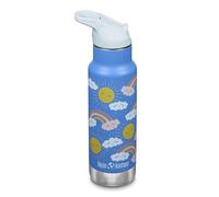 Klean Kanteen Bouteille d'eau isotherme classique pour enfant avec bouchon sport à rabat - Bouchon 100 % étanche - Sans BPA - Matériau en acier inoxydable - Arc-en-ciel