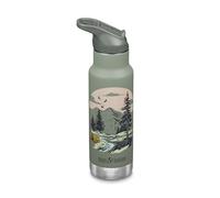Klean Kanteen Bouteille d'eau isotherme classique pour enfant avec bouchon sport à rabat - Bouchon 100 % étanche - Sans BPA - Matériau en acier inoxydable - Scape de montagne