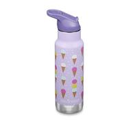 Klean Kanteen Bouteille d'eau isotherme classique pour enfant avec bouchon sport à rabat - Bouchon 100 % étanche - Sans BPA - Matériau en acier inoxydable - Crème glacée