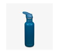 Klean Kanteen 1011194 Classic Narrow (Flip Sport) Gourde de vélo avec bouchon en acier inoxydable de couleur bleue avec un volume de 800 ml