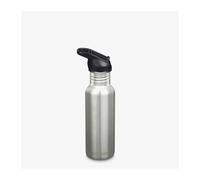 Klean Kanteen Classic Narrow - Sport Cap - Gourde Brushed Stainless / Black 18 oz (532 ml)
