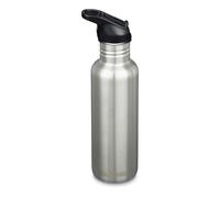 Klean Kanteen Fahrrad Flaschen Classic Narrow (Flip Sport) mit Trinkverschluss aus Edelstahl in der Farbe Brushed Stainless mit einem Volume von 800 ml, 1011192