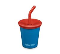 Verre Klean Kanteen Straw Lid 295 ml bleu rouge enfant