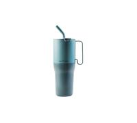 KLEAN KANTEEN Gobelet isotherme Rise 1064 ml avec couvercle à rabat et paille en acier inoxydable pétrole
