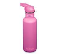 KLEAN KANTEEN Gourde classique 800 ml en acier inoxydable rose - Bouteille de sport légère avec bouchon à rabat - Anti-fuite - Sans BPA - Pour le sport, l'école, l'extérieur