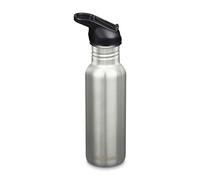 Klean Kanteen Classic Narrow - Sport Cap - Gourde Brushed Stainless / Black 18 oz (532 ml)