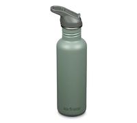 Klean Kanteen Gourde de vélo Classic Narrow (Flip Sport) 1011196 avec bouchon en acier inoxydable de couleur verte avec un volume de 800 ml