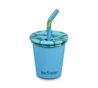 Klean Kanteen Kid Cup Tasse en Acier Inoxydable avec Couvercle de Paille 284 ML