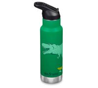 Klean Kanteen Seal Sport Gourde classique pour enfant avec bouchon 355 ml Vert Dino Skate