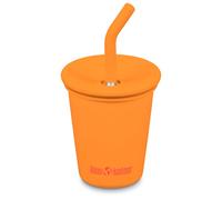 Klean Kanteen - Kid's Kanteenkid Steel Cup with Straw - Tasse - 296 ml - flame orange
