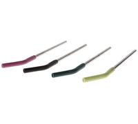 Klean Kanteen Lot de 4 pailles, en acier inoxydable avec embouts en silicone amovibles et sûrs, 8 mm de diamètre, multicolore, taille unique (1005789)