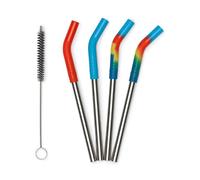 Klean Kanteen - Reusable straws 4 Pack - 8mm short - Pailles Multi Color / Steel - Taille unique