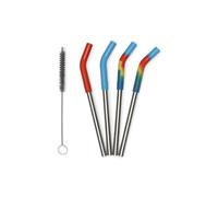 Klean Kanteen - Reusable straws 4 Pack - 8mm short - Pailles Multi Color / Steel - Taille unique