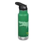 Klean Kanteen Gourde Seal Sport classique pour enfant avec bouchon 355 ml Vert Dino Skate