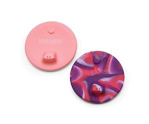 KleanKanteen Kid Cup 1010251 Lot de 2 gobelets avec couvercle en silicone Rose
