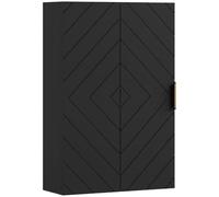 kleankin Armoire Murale de Salle de Bain Dim. 40L x 15l x 60H cm Noir