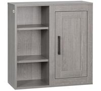 kleankin - Armoire murale salle de bain - Panneau de particules - 48x20x50cm - Gris