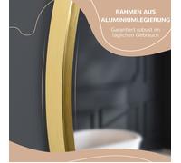 Kleankin LED miroir de salle de bain miroir mural rond Ø 50 cm avec fonction mémoire ip44 pour salle de bain salon