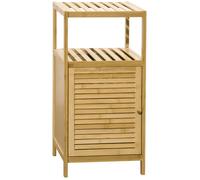 kleankin Meuble sur Pied en Bmabou avec Placard Meuble Bas de Salle de Bain Gain de Place - dim. 33L x 36,5l x 67H cm