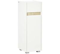 kleankin Meuble de salle de bain avec tiroir et armoire avec étagère réglable, meuble de salle de bain multi-usages en bois, 30 x 33 x 88 cm, blanc