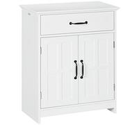 kleankin Meuble Salle de Bain Double Porte sur Pied 60 x 30 x 75 cm Blanc