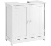 kleankin Meuble Salle de Bain sous Lavabo 60L x 30l x 60H cm Blanc