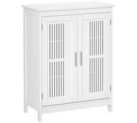 kleankin Meuble Salle de Bain sur Pied 3 Niveaux 60 x 30 x 80 cm Blanc