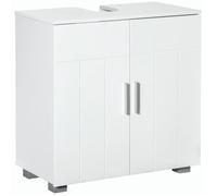 kleankin - Meuble sous vasque de salle de bain - MDF - 60x30x60cm - Blanc