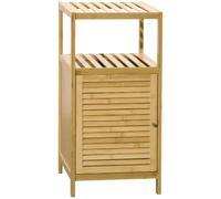kleankin Meuble sur Pied en Bmabou avec Placard dim. 33L x 36,5l x 67H cm | Meuble Bas de Salle de Bain, Gain de Place